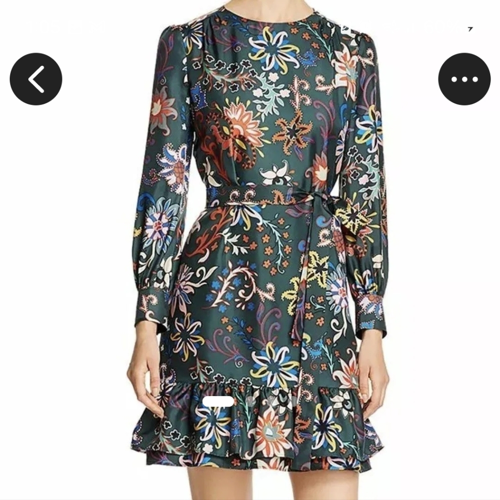 Tory Burch Floral Silk Shift Dress